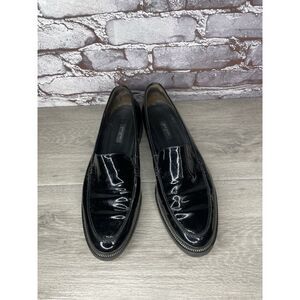 Paul Green Black Patent Leather With Chunky Lug Sole Loafers Women 10M US/41EU